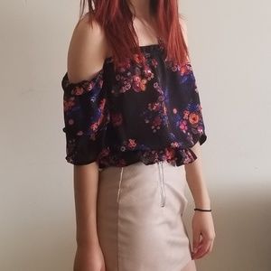 Lily White Floral Top